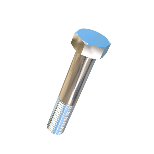 Titanium 1-1/8-7 X 6 inch UNC Allied Titanium Hex Head Bolt (No Dimple)